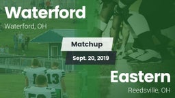 Matchup: Waterford vs. Eastern  2019