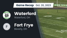 Recap: Waterford  vs. Fort Frye  2023