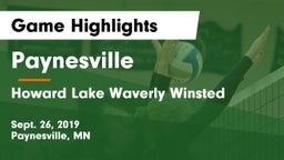 Paynesville  vs Howard Lake Waverly Winsted Game Highlights - Sept. 26, 2019