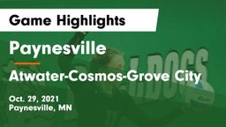 Paynesville  vs Atwater-Cosmos-Grove City Game Highlights - Oct. 29, 2021