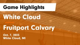 White Cloud  vs Fruitport Calvary Game Highlights - Oct. 7, 2023