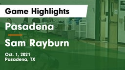 Pasadena  vs Sam Rayburn  Game Highlights - Oct. 1, 2021