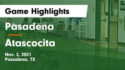 Pasadena  vs Atascocita  Game Highlights - Nov. 2, 2021