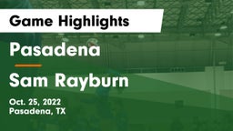 Pasadena  vs Sam Rayburn  Game Highlights - Oct. 25, 2022