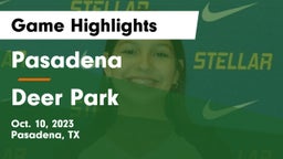 Pasadena  vs Deer Park  Game Highlights - Oct. 10, 2023