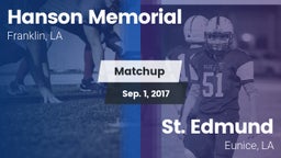 Matchup: Hanson Memorial vs. St. Edmund  2017
