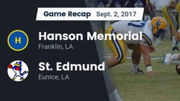 Recap: Hanson Memorial  vs. St. Edmund  2017