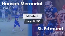 Matchup: Hanson Memorial vs. St. Edmund  2018
