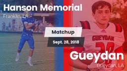 Matchup: Hanson Memorial vs. Gueydan  2018