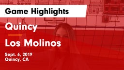 Quincy  vs Los Molinos Game Highlights - Sept. 6, 2019