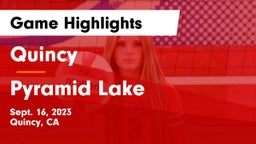 Quincy  vs Pyramid Lake Game Highlights - Sept. 16, 2023