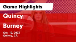 Quincy  vs Burney Game Highlights - Oct. 10, 2023