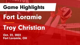 Fort Loramie  vs Troy Christian  Game Highlights - Oct. 22, 2022
