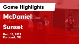 McDaniel  vs Sunset  Game Highlights - Dec. 18, 2021