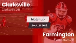 Matchup: Clarksville vs. Farmington  2018