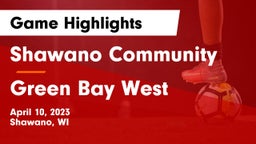 Shawano Community  vs Green Bay West Game Highlights - April 10, 2023