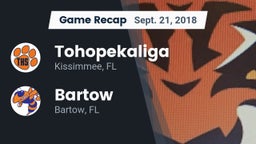 Recap: Tohopekaliga  vs. Bartow  2018