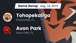 Recap: Tohopekaliga  vs. Avon Park  2019