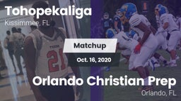 Matchup: Tohopekaliga High Sc vs. Orlando Christian Prep  2020