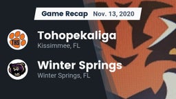 Recap: Tohopekaliga  vs. Winter Springs  2020