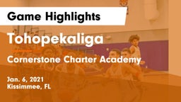 Tohopekaliga  vs Cornerstone Charter Academy Game Highlights - Jan. 6, 2021