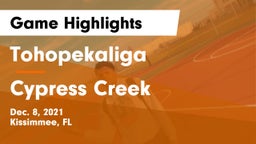 Tohopekaliga  vs Cypress Creek  Game Highlights - Dec. 8, 2021