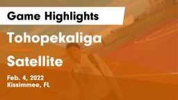 Tohopekaliga  vs Satellite  Game Highlights - Feb. 4, 2022