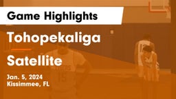 Tohopekaliga  vs Satellite  Game Highlights - Jan. 5, 2024