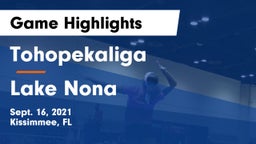 Tohopekaliga  vs Lake Nona  Game Highlights - Sept. 16, 2021