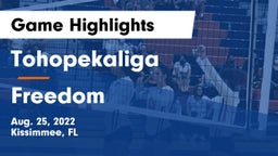Tohopekaliga  vs Freedom  Game Highlights - Aug. 25, 2022