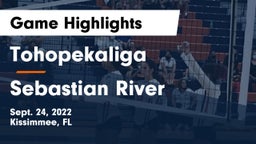 Tohopekaliga  vs Sebastian River  Game Highlights - Sept. 24, 2022
