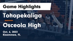 Tohopekaliga  vs Osceola High Game Highlights - Oct. 6, 2022
