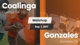 Matchup: Coalinga vs. Gonzales  2017