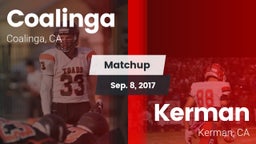 Matchup: Coalinga vs. Kerman  2017