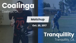 Matchup: Coalinga vs. Tranquillity  2017