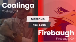 Matchup: Coalinga vs. Firebaugh  2017