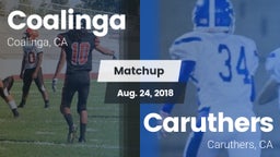 Matchup: Coalinga vs. Caruthers  2018