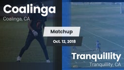 Matchup: Coalinga vs. Tranquillity  2018