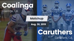 Matchup: Coalinga vs. Caruthers  2019