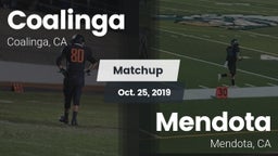 Matchup: Coalinga vs. Mendota  2019