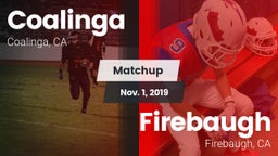 Matchup: Coalinga vs. Firebaugh  2019