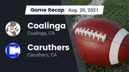Recap: Coalinga  vs. Caruthers  2021