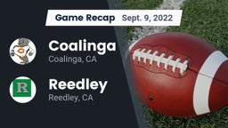 Recap: Coalinga  vs. Reedley  2022