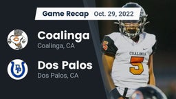 Recap: Coalinga  vs. Dos Palos  2022