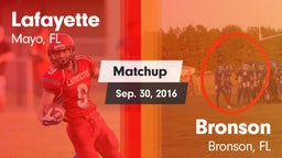 Matchup: Lafayette vs. Bronson  2016