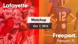 Matchup: Lafayette vs. Freeport  2016