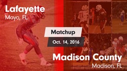 Matchup: Lafayette vs. Madison County  2016