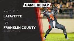 Recap: Lafayette  vs. Franklin County  2016