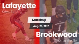 Matchup: Lafayette vs. Brookwood  2017