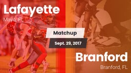 Matchup: Lafayette vs. Branford  2017